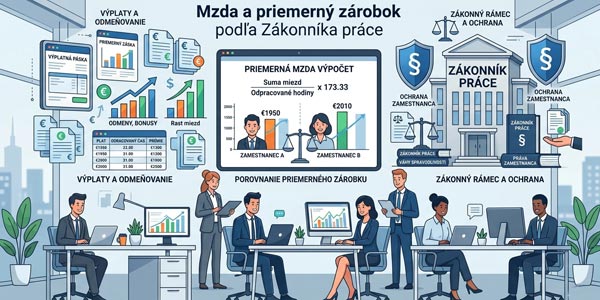 Mzda a priemerný zárobok podľa Zákonníka práce